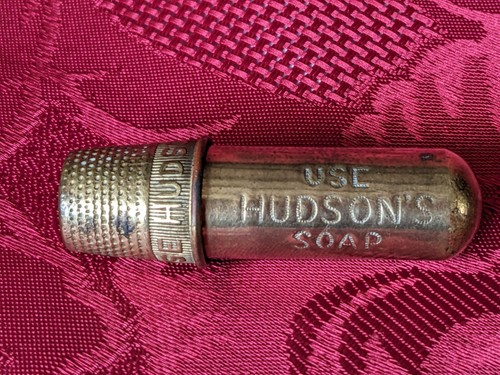 Rare 1895 hudson soap brass - rare,