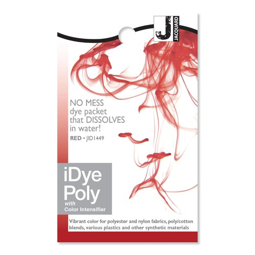 Red jacquard idye - red,