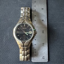 Seiko Men's 100m/10Bar Watch With Date And Second Hand. Glow In The Dark #610111