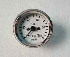 Smith White Oil Pressure Gauge