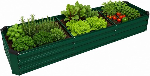 Raised garden metal bed - garden,