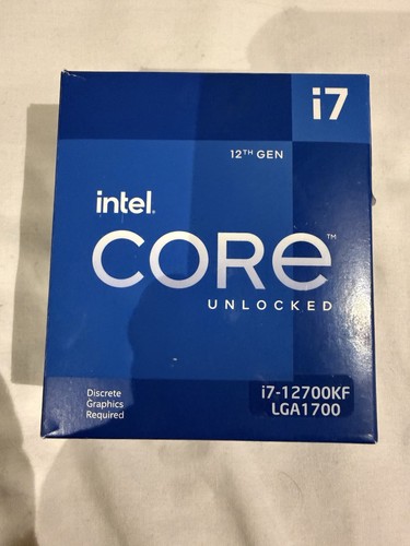 Intel core 12700kf - 12th, gen