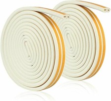 10M Draught Excluder Tape for Doors Windows / Rubber Seal Strip Foam Tape