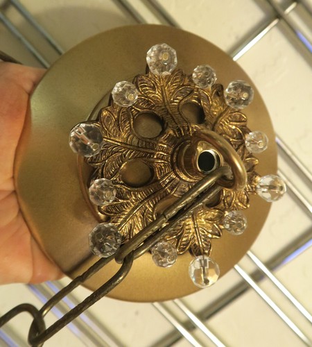 Beaded vintage brass ceiling - beaded,