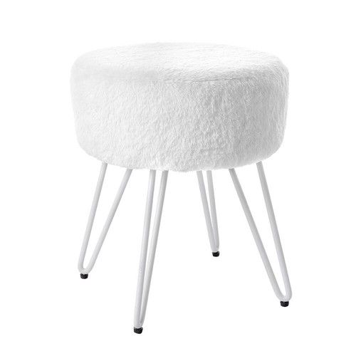 Ottoman footstool fluffy stool - footstool,
