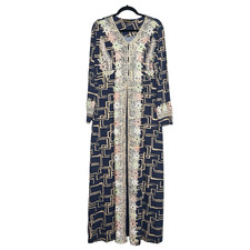 Tekstil Takwa Abaya Kaftan Dress Embroidery Beads Embellished Sz XXL Long Sleeve
