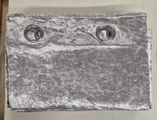 Argos Home Crushed Velvet Fully Lined Eyelet Curtains - Grey 168 x 229cm (1380)