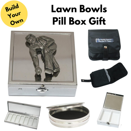 Lawn bowls travel pill boxes - travel,