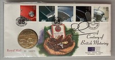 Nigel Mansell SIGNED Century Of British Motoring FDC Coin Cover Autograph 1996