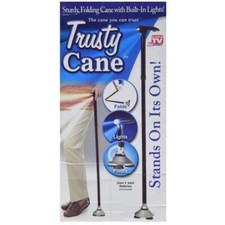 Trusty Cane - Walking Stick with LED Light Adjustable Height Folding