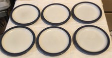 6 x Denby Imperial Blue Side Tea Plates 17cm Diameter