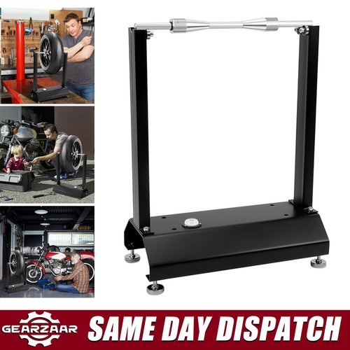 Motorcycle tyre truing - motorcycle, stand