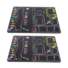  2 Pcs First Day School Black Board Photo Double Sided Chalkboard