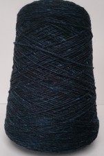 3ply Soft Donegal Tweed Knitting Wool Cone Blue Glyde 5514 415g      (2911-A)