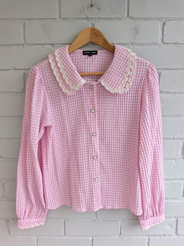 Sister jane pink - jane, gingham