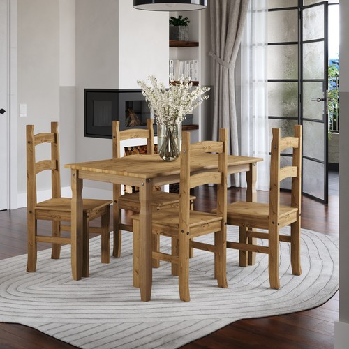 Corona dining table 4 chair - corona,