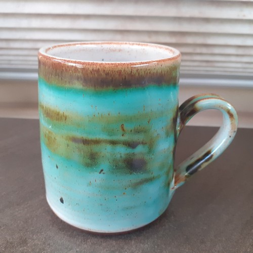 Llangollen pottery mug jade - llangollen,