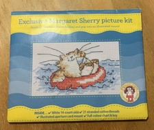 Counted Cross Stitch Kit - Margaret Sherry’s Holiday Kitty Picture