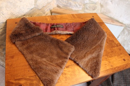 Vintage fur stole - stole, hat/