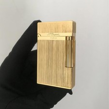 For Memorial S.T Dupont Lighter PING Sound Gas Refillable Brushed&Adapter UA06