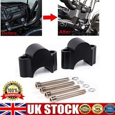 11/8" 28mm Motorcycle HandleBar Bar Riser Risers Mount Clamp Adaptor Dirt Bike·