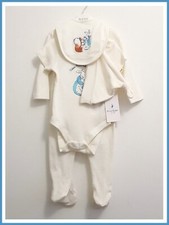 Baby Unisex Peter Rabbit 4 Piece Starter Set Character Babygrows 6-9m NEW