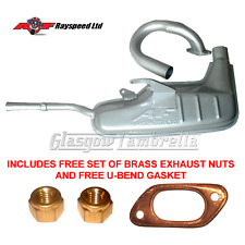 Genuine AF RAYSPEED Lambretta Special CLUBMAN (ANCILLOTTI) 42mm SILVER EXHAUST