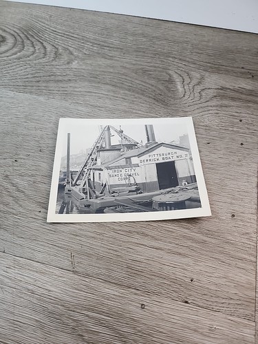Vtg iron city sand - city, gravel