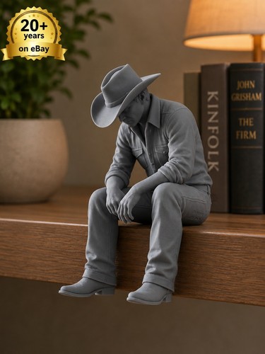 Cowboy ledge sitter home decor - cowboy,