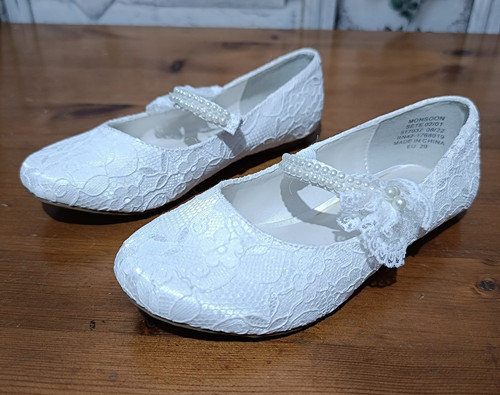 Monsoon white lace mary jane - monsoon,