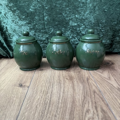 Vtg green and gold tea - green,