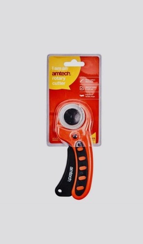 Rotary cutter cuts - cuts, fabric