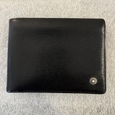 Montblanc Black Meisterstück Leather Bifold Wallet for Men - Authentic - *READ*