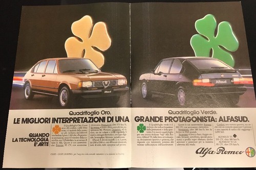 Advertising 80s alfa sud - 80s,