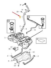 VOLVO V60 MK1 Fuel Tank Filler Pipe 31274003 NEW