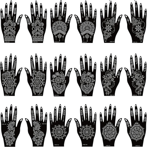 Sheets henna stencils - 18,