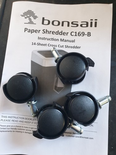 Bonsaii paper shredder wheels - bonsaii,