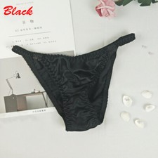 Women Sexy Briefs Knickers Underwear Knickers Ladies Silk Satin Panties Lingerie