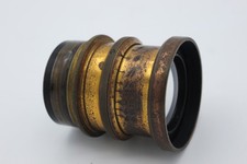 Vintage brass f/8 lens for