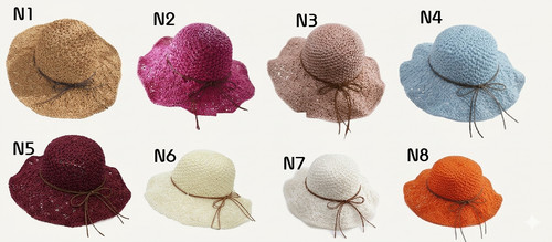 Handmade straw hat - straw,