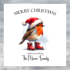 Personalised Robin Christmas Card Packs - Friends Family Business
