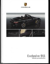 Porsche 911 Exclusive Personalisation 2010-2011 UK Market Hardback Brochure 997