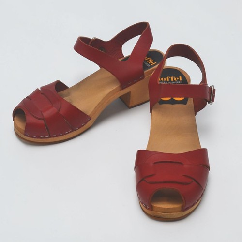 Swedish hasbeens toffel red - hasbeens,
