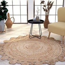 Rug Jute Design Round 100%