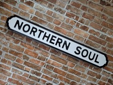 Northern Soul Old Fashion Wood Music Vintage Street Sign Motown Road Sign