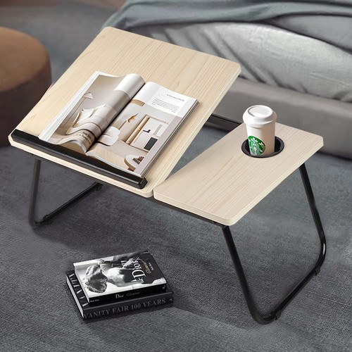 Folding laptop bed table cup - laptop,