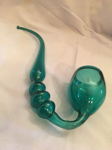 Antique turquoise large glass - large,