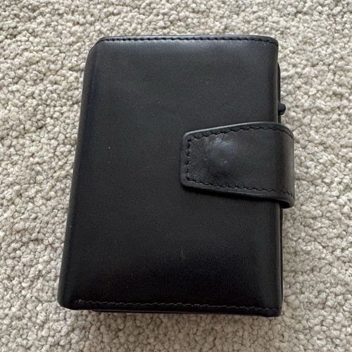 Men black leather - black,