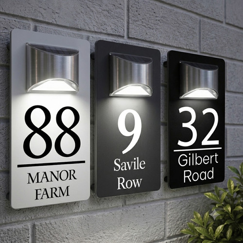 House number plaques - house,