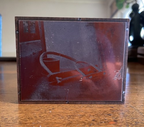 Vintage copper printing plate - vintage,